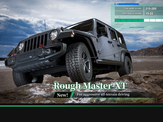 Ein neuer Stern - A/T -Reifen von Greentrac